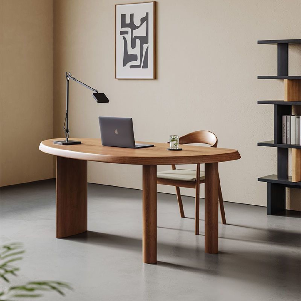 北欧風カーヴィアデスク｜おしゃれな木製ワークデスク通販