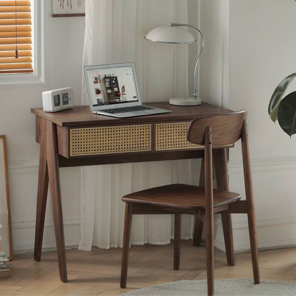 RATTAN DRAWER DESK / ラタンドロワーデスク