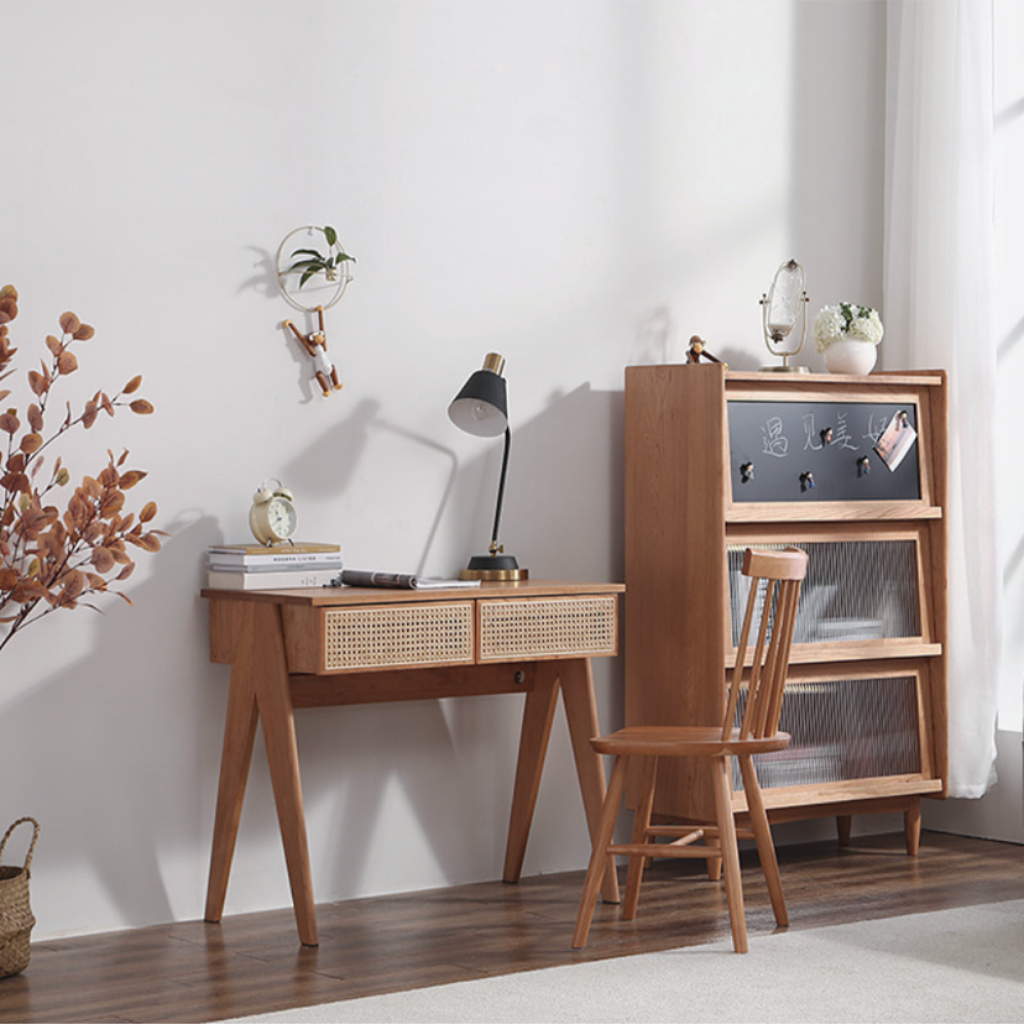 RATTAN DRAWER DESK / ラタンドロワーデスク