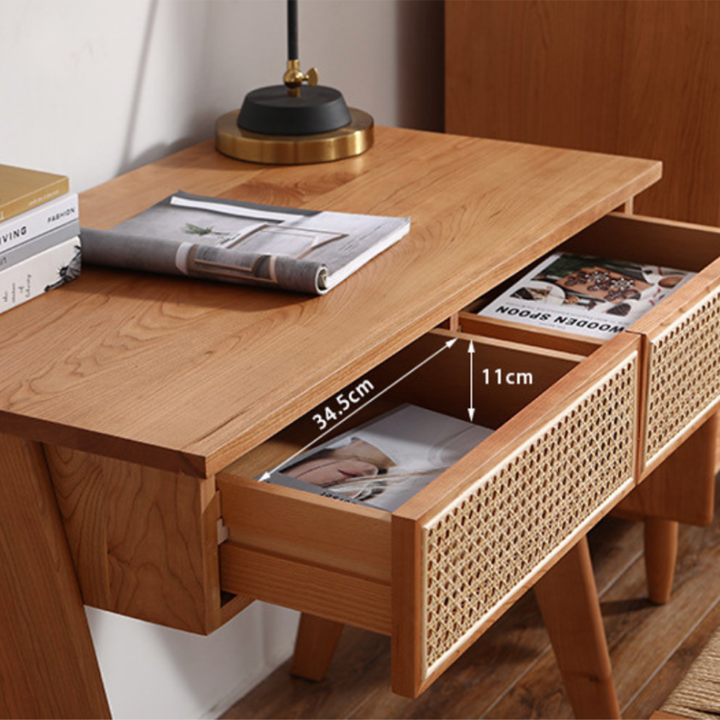 RATTAN DRAWER DESK / ラタンドロワーデスク