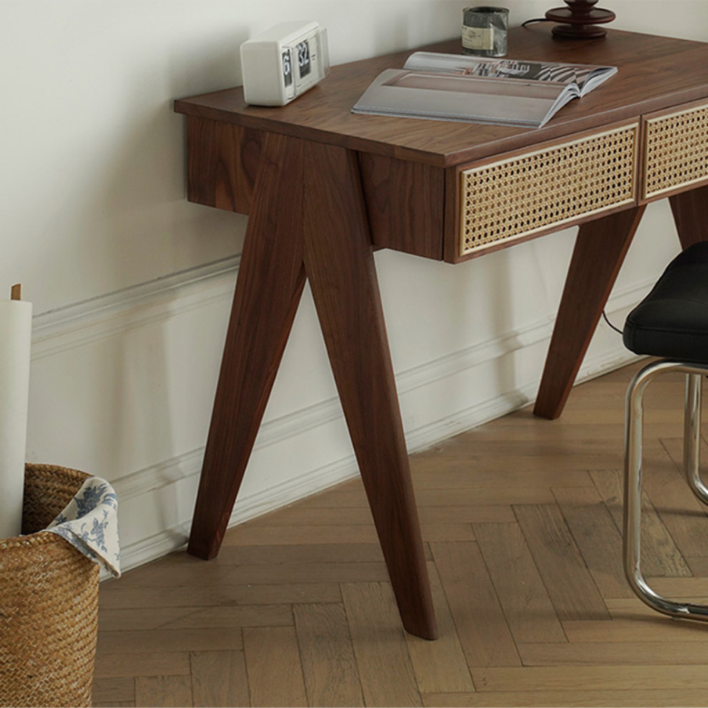 RATTAN DRAWER DESK / ラタンドロワーデスク