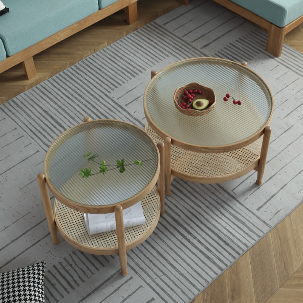 同タイプのローテーブルとの組み合わせもおすすめです