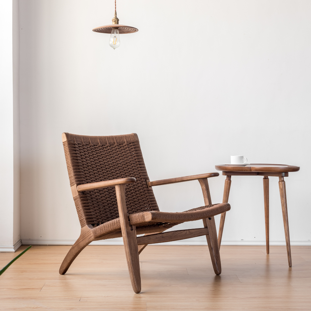 北欧風オーガニックラウンジチェア|天然素材のおしゃれ椅子 北欧風オーガニックラウンジチェア|天然素材のおしゃれ椅子