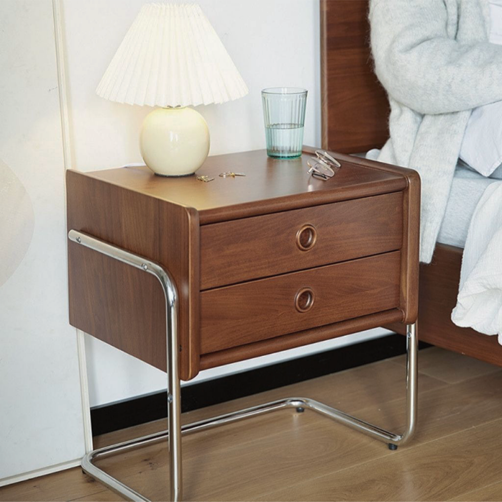 ミッドセンチュリーミニサイドボード|無垢材とスチールの融合 – 6JOHAN ミッドセンチュリーミニサイドボード|無垢材とスチールの融合 – 6JOHAN