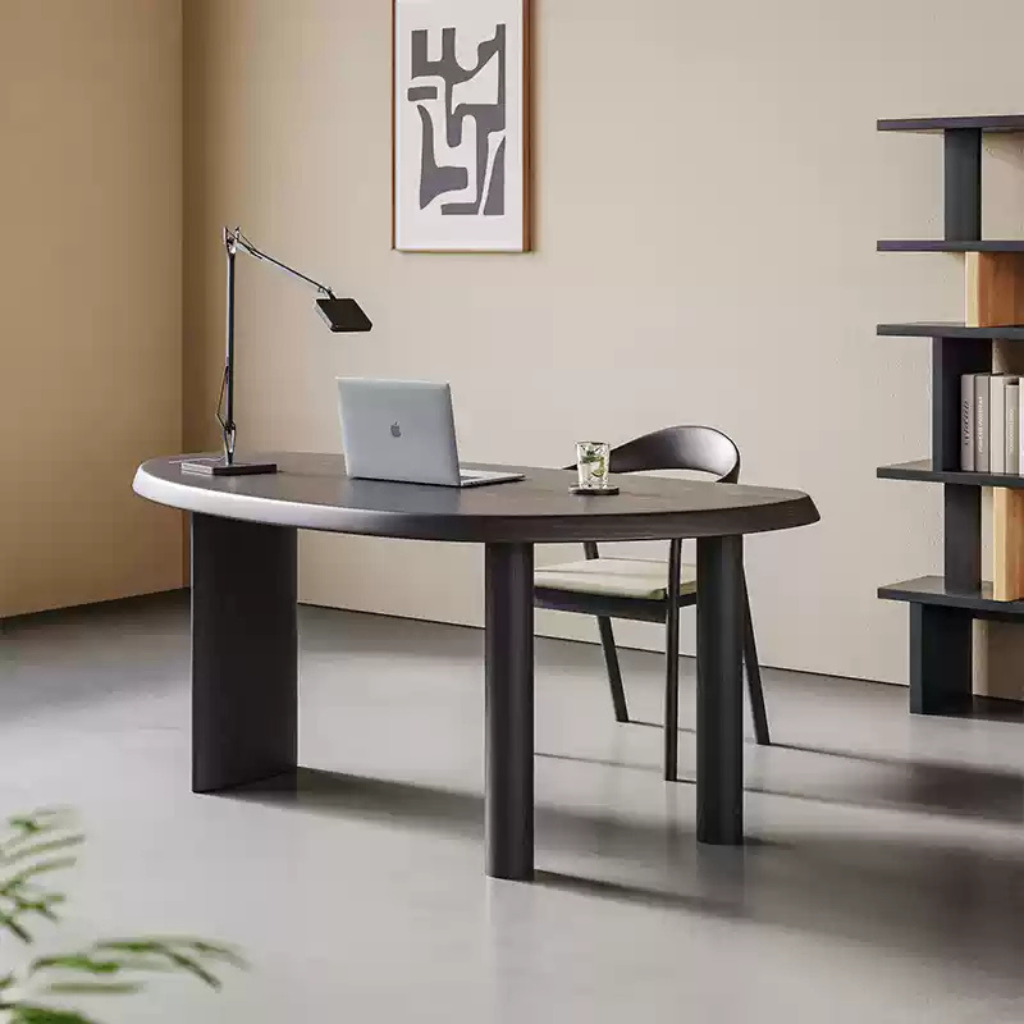 木製デスク 160cm タモ材 ワークデスク PCデスク｜6JOHAN