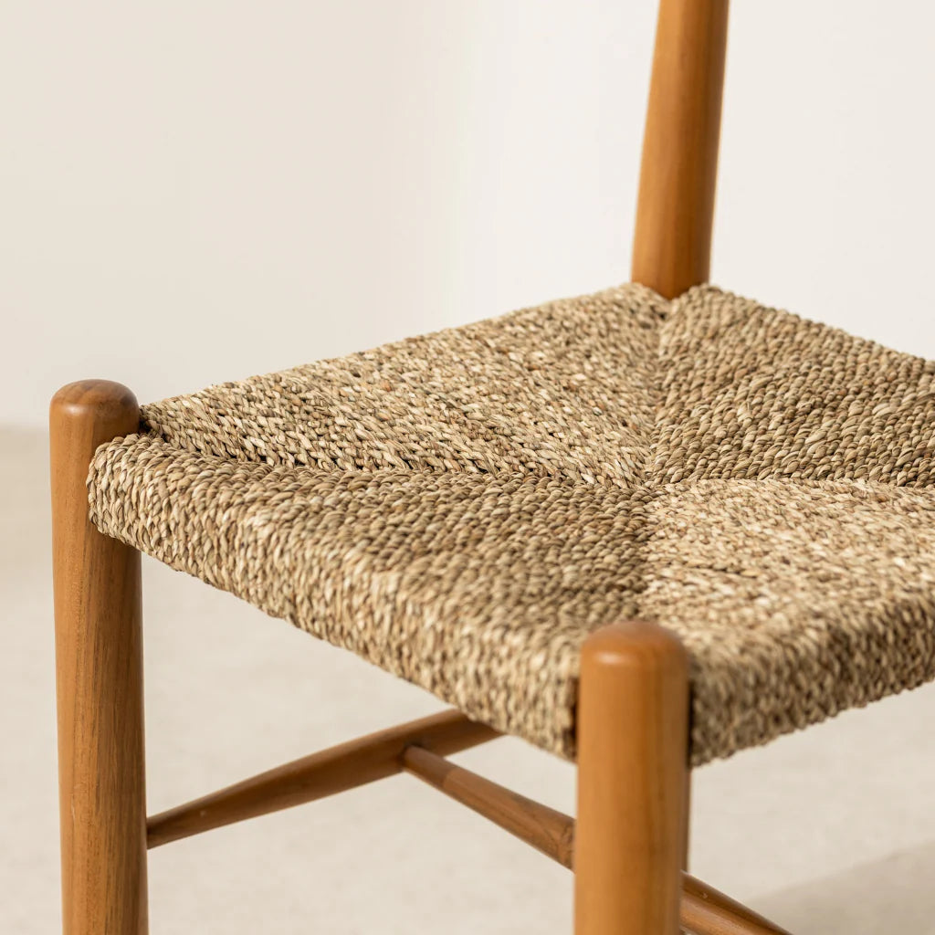 天然木とロープ編みの北欧風チェア｜おしゃれなダイニングに – 6JOHAN