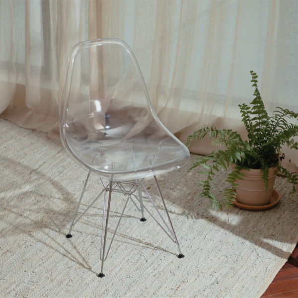 人気の贈り物が大集合 BASIC CLEAR CHAIR - シンプル アイアン クリア