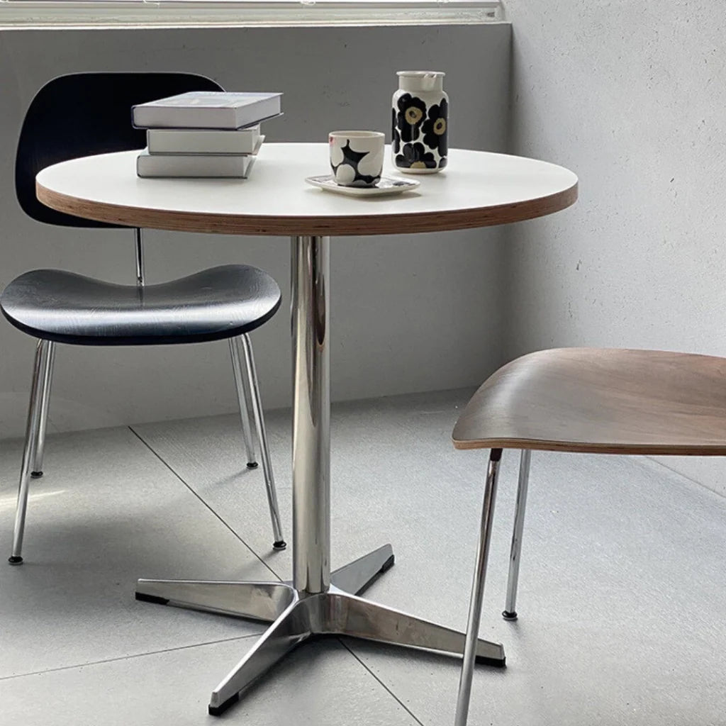 バイカラーカフェテーブル 円形 コンパクト 一人暮らしにも最適 – 6JOHAN