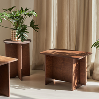 ヴィンテージ風×モダン｜クラシックブロックショートテーブル – 6JOHAN