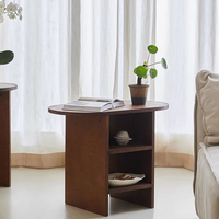 クラシックディスプレイミニテーブル｜おしゃれ収納付きサイドテーブル