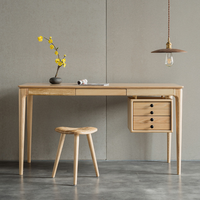 収納力とデザイン性を兼ね備えた木製おしゃれデスク – 6JOHAN