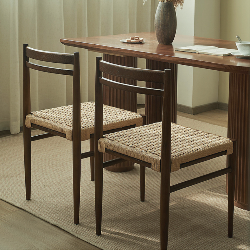CLASSIC ROPE DINING CHAIR-クラシック ウッド ロープ ダイニング デスク チェア おしゃれ シンプル 木製 北欧 椅子-