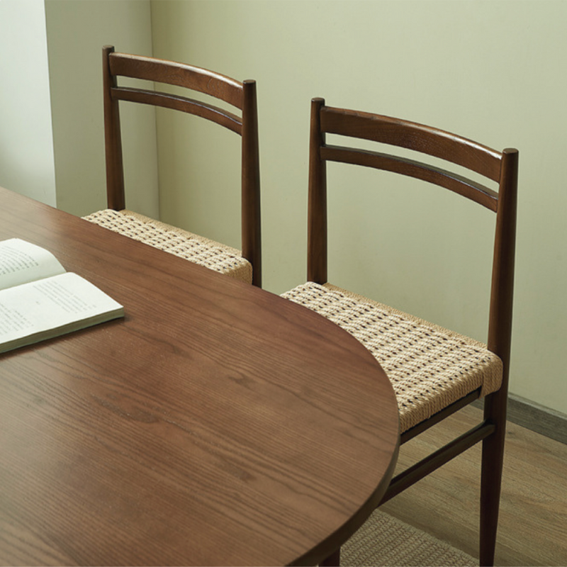 CLASSIC ROPE DINING CHAIR-クラシック ウッド ロープ ダイニング デスク チェア おしゃれ シンプル 木製 北欧 椅子-