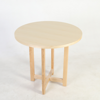 ギャラリーラウンドテーブル｜おしゃれ北欧風ナチュラル木製丸テーブル