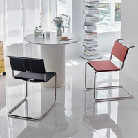 レザーチェア カンティレバー構造のモダンデザインチェア – 6JOHAN