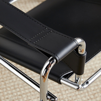 モダンリラックスチェア｜レザー×スチールのおしゃれ椅子 – 6JOHAN