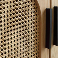 6JOHAN Natural Black Handle Chest Medium ブラックハンドルのアクセントが映える北欧モダンチェスト
