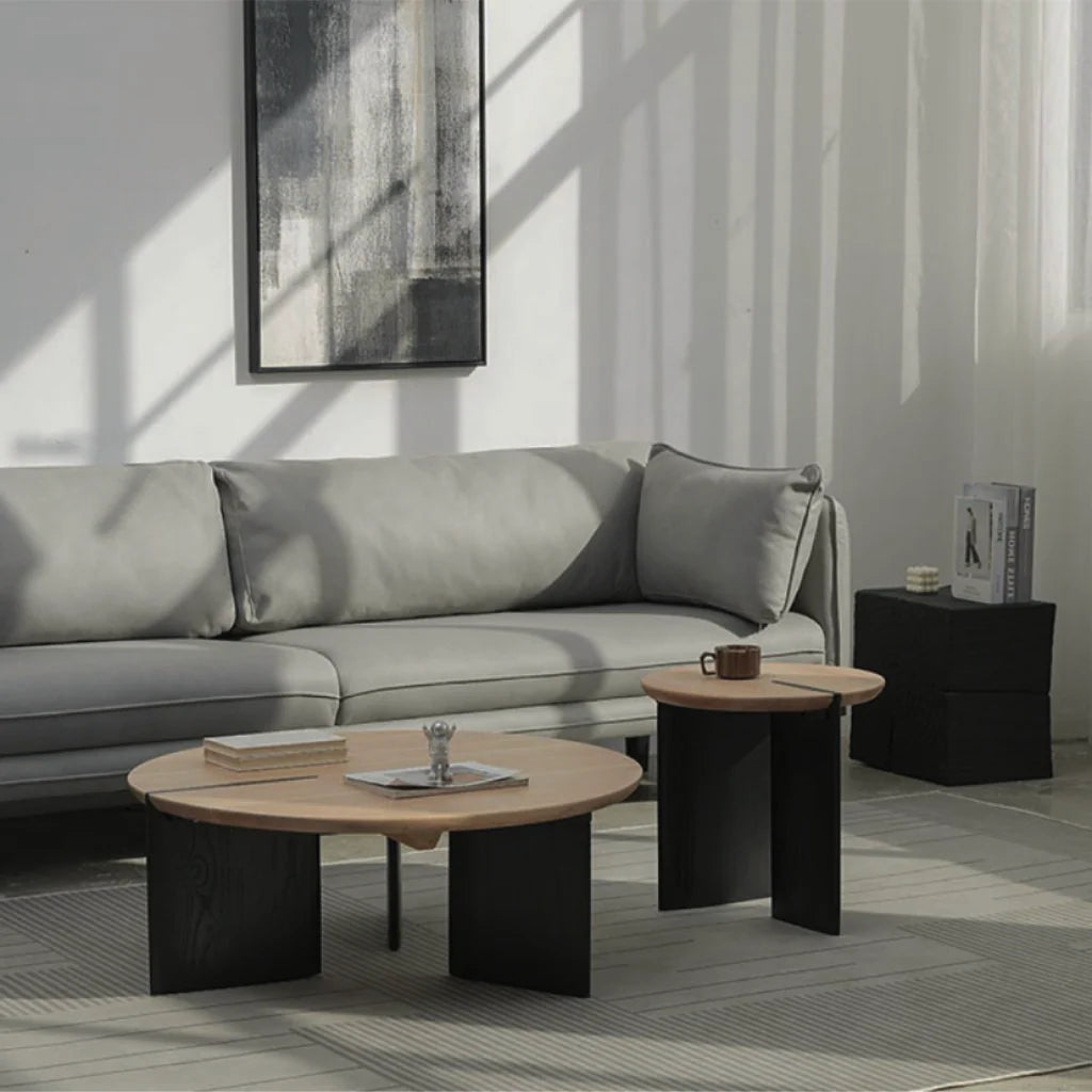 モダンウッドサークルサイドテーブル｜北欧風おしゃれ家具 – 6JOHAN