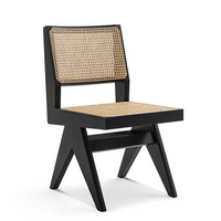 ラタンチェア×ブラック