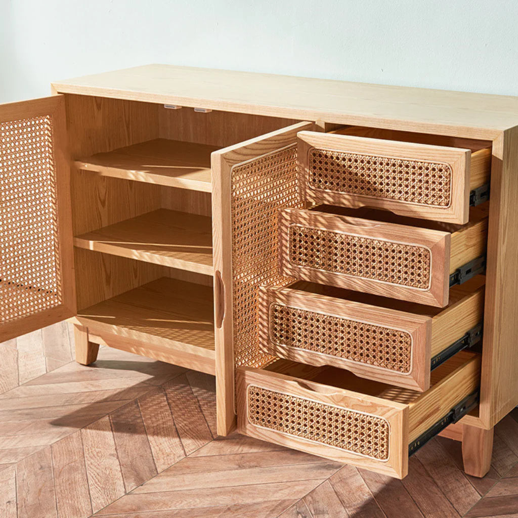 ラタン扉が魅力の木製キャビネット|ナチュラル収納家具 – 6JOHAN ラタン扉が魅力の木製キャビネット|ナチュラル収納家具 – 6JOHAN