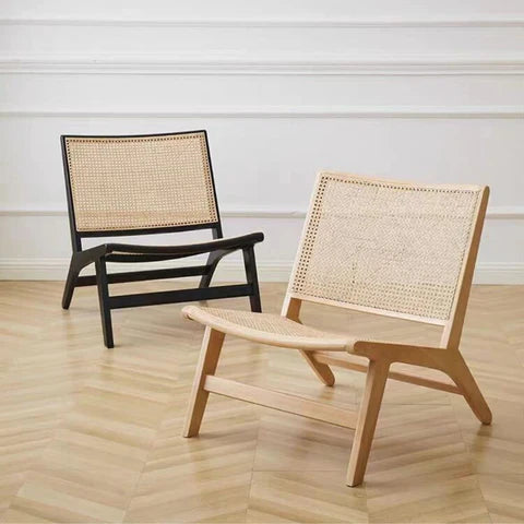 ラウンジチェア ラタン×天然木｜おしゃれなリラックス椅子 – 6JOHAN