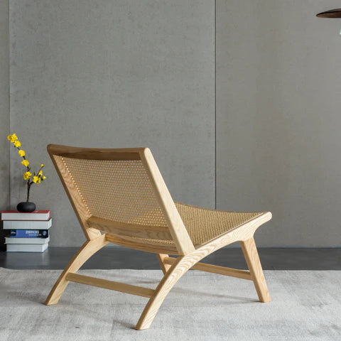 ラウンジチェア ラタン×天然木｜おしゃれなリラックス椅子 – 6JOHAN