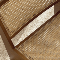 ラゲットナチュラルラウンジチェア｜ラタンと無垢材の上質リラックス