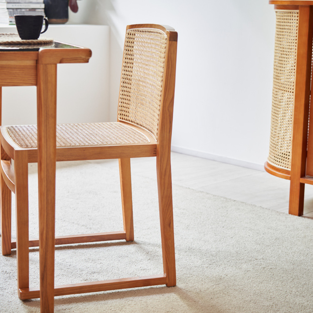 無垢材×ラタンのおしゃれダイニングチェア|北欧風 – 6JOHAN 無垢材×ラタンのおしゃれダイニングチェア|北欧風 – 6JOHAN