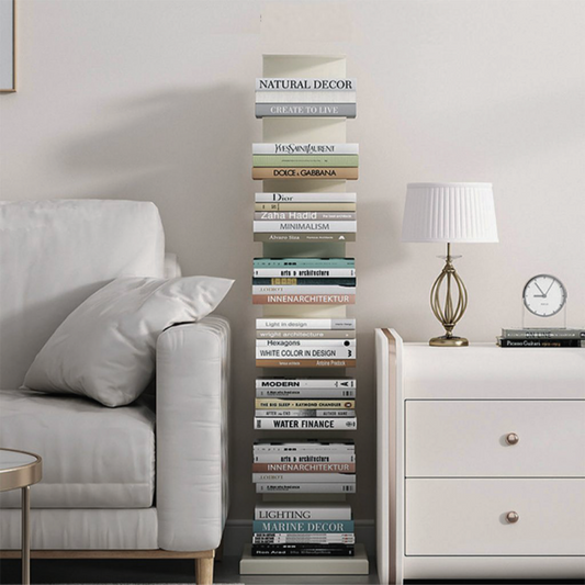 シンプルかつスタイリッシュな佇まいが印象的なブックタワーです。