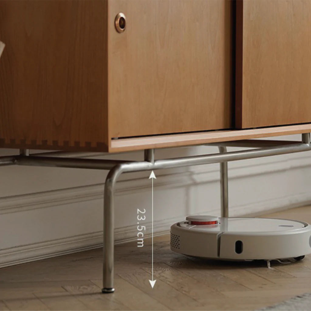 ヴィンテージモダンサイドボード 無垢材とスチールの収納家具 – 6JOHAN