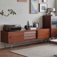 ヴィンテージ ウォールナット サイドボード コンソール ローボード 展示台 収納 ヴィンテージ ウォールナット サイドボード コンソール ローボード