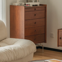 6JOHAN 6段チェスト リビングインテリア ウォールナット仕上げの収納家具
