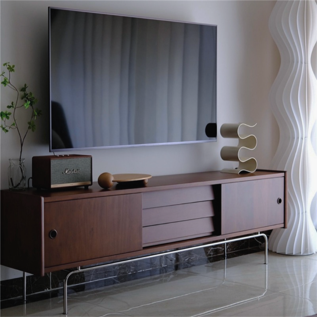 木製サイドボード 幅150cm パイン材 テレビボード｜6JOHAN