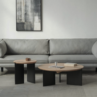 6JOHAN (ロクジョウハン) ラウンド サークル サイドテーブル モダンウッドサークルサイドテーブル｜北欧風おしゃれ家具 – 6JOHAN