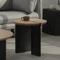 MODERN WOOD CIRCLE SIDE TABLE -北欧 モダン ウッド ラウンド サイドテーブル おしゃれ ひとり暮らし 海外風 リビング ミニテーブル-