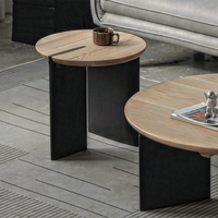 モダンウッドサークルサイドテーブル｜北欧風おしゃれ家具 – 6JOHAN