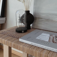 6JOHAN/ナチュラルテクスチャーローコンソール 天然素材ラタンのおしゃれローコンソール｜北欧風インテリアに最適