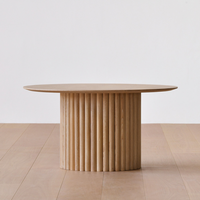 ウッドサークルローテーブル ナチュラルで温もりある丸型デザイン – 6JOHAN