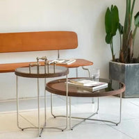 NATURAL MODERN CIRCLE SIDE TABLE / ナチュラルモダンサイドテーブル