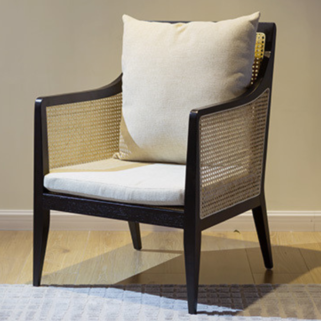 ウッドアッパーチェア｜ラタン×天然木のおしゃれ椅子 – 6JOHAN